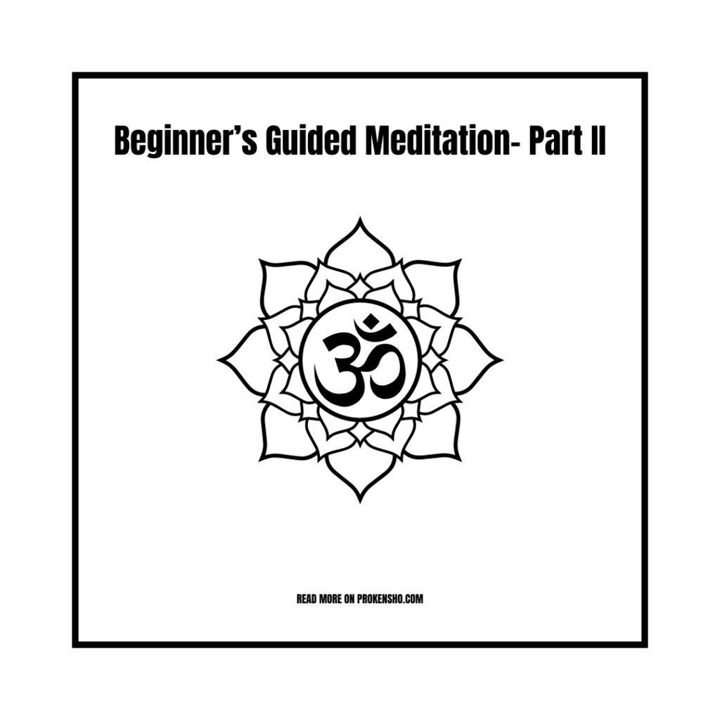Beginner’s Guided Meditation- Part II
